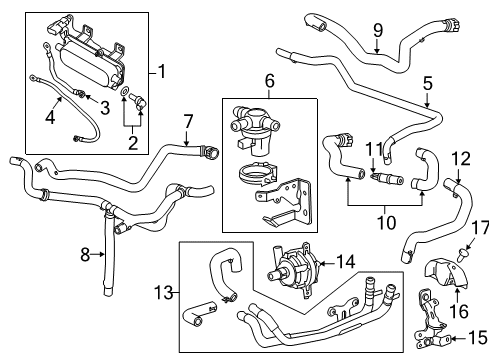 2015 Chevrolet Volt Powertrain Control Shut-Off Valve Diagram for 22987494