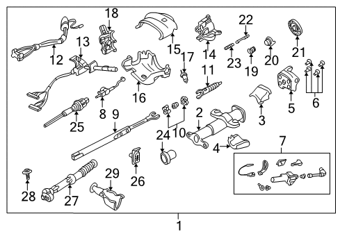 1999 GMC Jimmy Switches Cylinder & Keys Diagram for 12472981