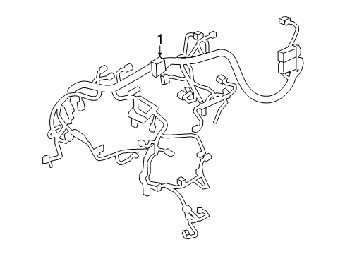 2015 Chevrolet Traverse Wiring Harness Engine Harness Diagram for 84216870