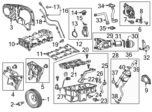 2014 Chevrolet Cruze Filters Suction Pipe Diagram for 55567089