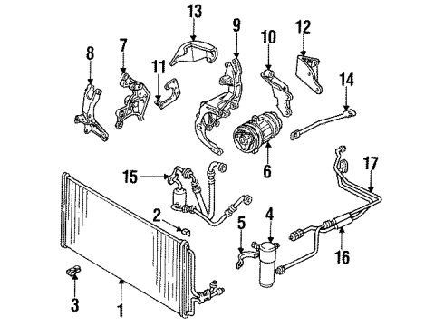 1990 Oldsmobile Cutlass Supreme Alternator GENERATOR Assembly (Remanufacture) Diagram for 10463022