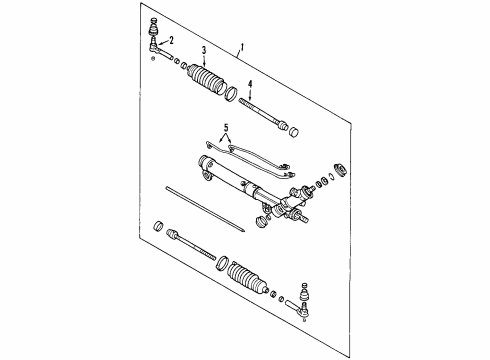 2000 Pontiac Grand Prix P/S Pump & Hoses, Steering Gear & Linkage Pipe Asm-P/S Fluid Cooling Diagram for 10329335