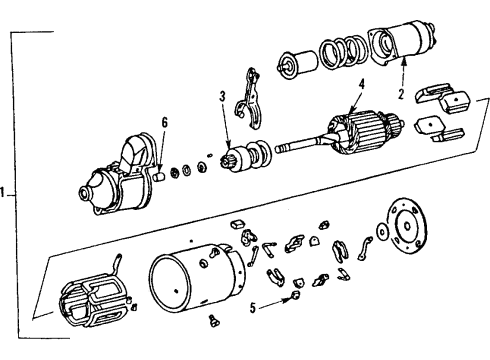  Starter Motor, Remanufactured-5Mt Diagram for 10465029