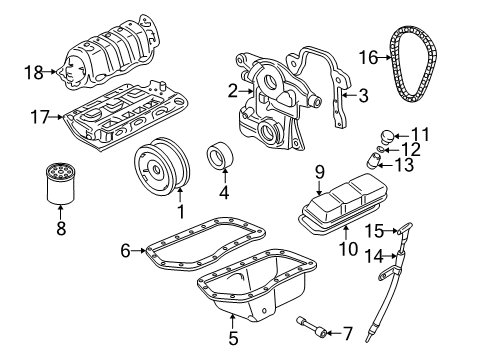 1998 Buick Regal Intake Manifold Manifold Asm-Upper Intake Diagram for 24505664