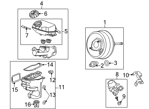 2008 Pontiac Solstice Dash Panel Components Vacuum Pump Insulator Diagram for 25775922