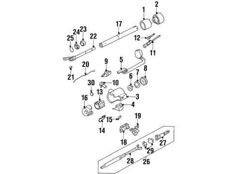 1992 GMC K2500 Switches Switch Trim Plate Diagram for 15957615