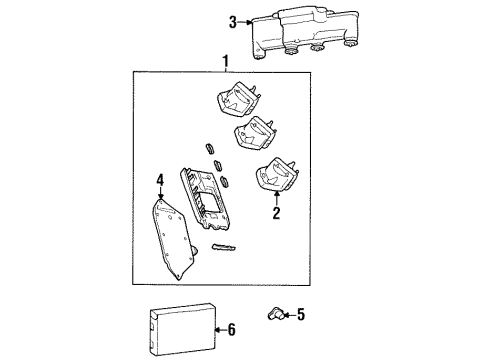 1992 Oldsmobile Achieva Ignition System Wire Kit, Spark Plug Diagram for 12074071