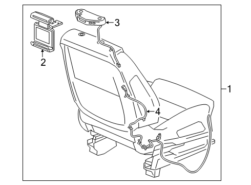 2020 Cadillac XT6 Entertainment System Components Holder Diagram for 84565823