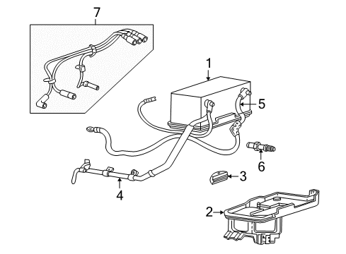 1993 Chevrolet Astro Battery Spark Plug Diagram for 19302741