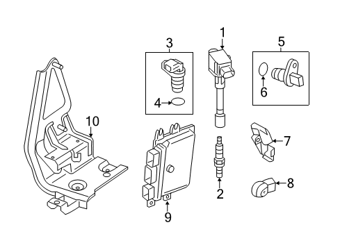 2015 Chevrolet City Express Ignition System Spark Plug Diagram for 19316339