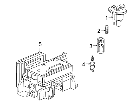 2006 Saab 9-7x Ignition System Spark Plug Asm Diagram for 12625058