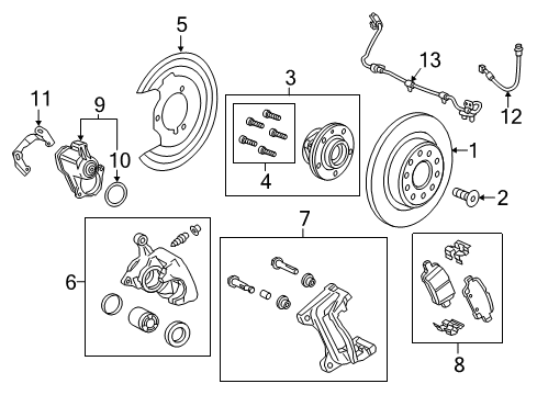 2019 Buick LaCrosse Anti-Lock Brakes Actuator Seal Diagram for 13595647
