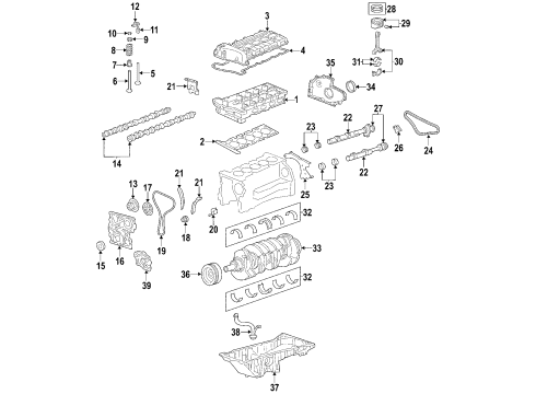 2005 Chevrolet Colorado Engine Parts, Mounts, Cylinder Head & Valves, Camshaft & Timing, Variable Valve Timing, Oil Pan, Oil Pump, Balance Shafts, Crankshaft & Bearings, Pistons, Rings & Bearings Screen Asm-Oil Pump (W/ Suction Pipe) Diagram for 12575544
