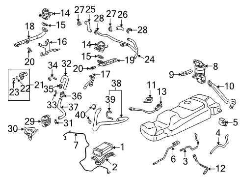 2001 Pontiac Aztek Powertrain Control Boot Kit Clamp Diagram for 11609970