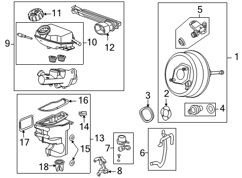 2007 Saturn Sky Dash Panel Components Auxiliary Pump Diagram for 20804130