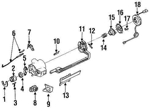 1991 Chevrolet Caprice Switches Headlamp Switch Diagram for 10468281