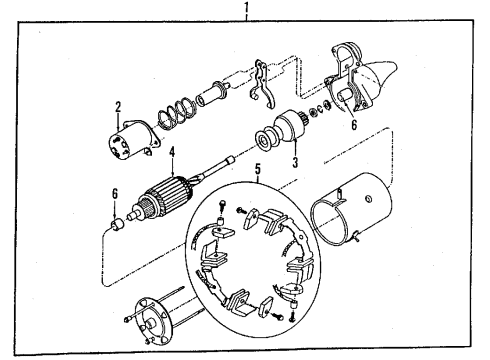 1989 Pontiac LeMans Starter Switch, Starter Solenoid(Bosch)(N00&L73) Diagram for 90349454