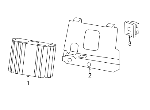 2015 Chevrolet Traverse Electrical Components Bracket Diagram for 20903934