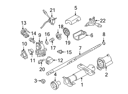 1995 Chevrolet Cavalier Housing & Components Cover Asm-Steering Column Lower Trim Diagram for 22567659