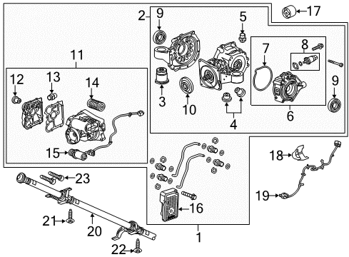 2016 Buick Regal Axle & Differential - Rear Differential Cover Plug Diagram for 55573646