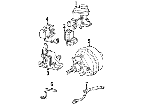2002 Oldsmobile Intrigue Anti-Lock Brakes Modulator Diagram for 10308264