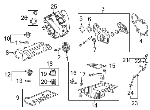 2012 Chevrolet Equinox Intake Manifold Filter Element Diagram for 19260345