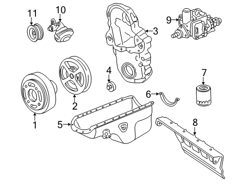 1995 GMC C2500 Filters Vacuum Pump Diagram for 7849209