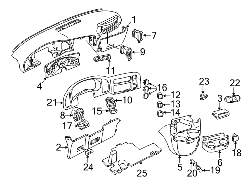 1999 GMC Safari Auxiliary Heater & A/C Resistor Asm, Auxiliary A/C Blower Motor Diagram for 52463894