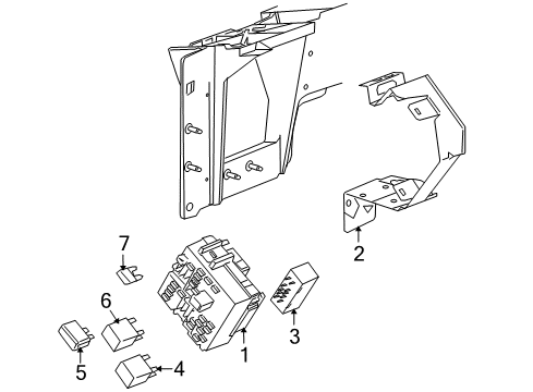 2003 Hummer H2 Air Conditioner Flasher Diagram for 10383321