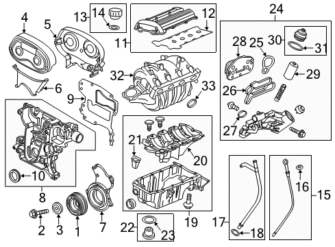 2012 Chevrolet Sonic Filters Oil Pan Baffle Diagram for 55353308