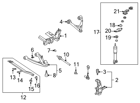  Rear Shock Absorber Kit Diagram for 19302771