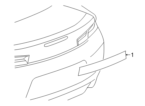 2017 Chevrolet Camaro Stripe Tape Decal Diagram for 23241386