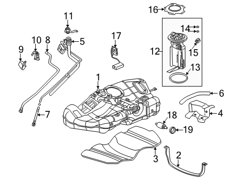 2004 Saturn L300 Fuel Supply Cable Asm, Accelerator Control Diagram for 22714321