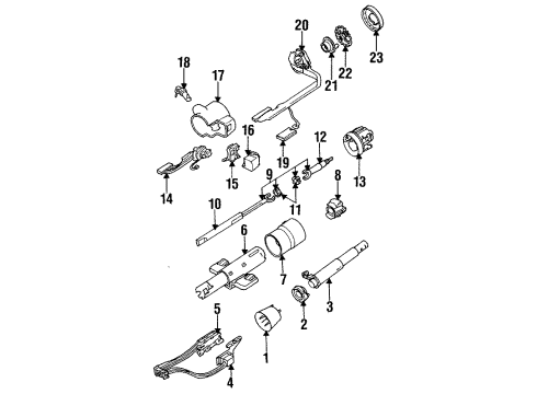 1992 Oldsmobile Cutlass Ciera Switches Switch Asm, Headlamp Diagram for 19245095