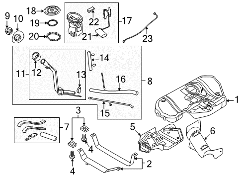 2008 Saturn Astra Fuel Injection Fuel Rail Diagram for 55353803