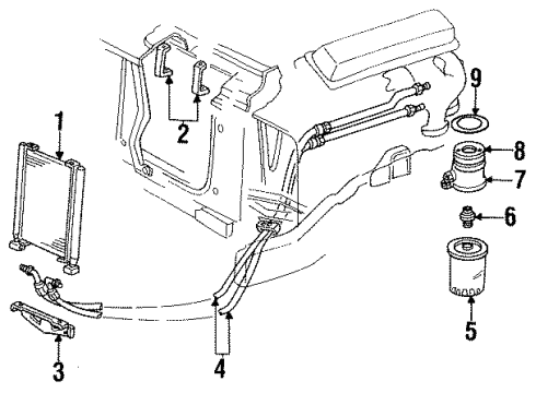 1985 Chevrolet C30 Engine Parts Cover Asm, Crankcase Front End (W/Indicator) Diagram for 12531283