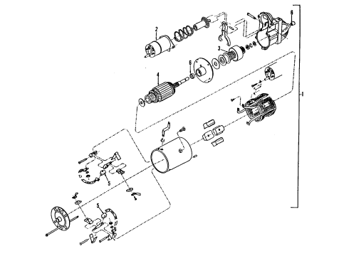 1998 Chevrolet C2500 Suburban Starter Starter Diagram for 10465389