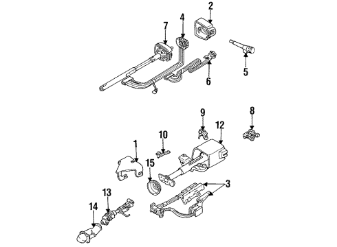 1993 Chevrolet Lumina Switches Switch Asm-Headlamp Diagram for 10216340