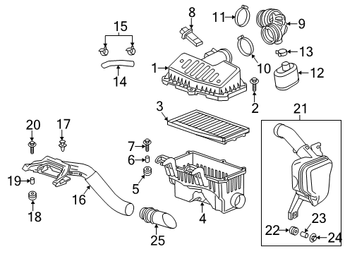 2013 Chevrolet Spark Powertrain Control Knock Sensor Diagram for 96985767