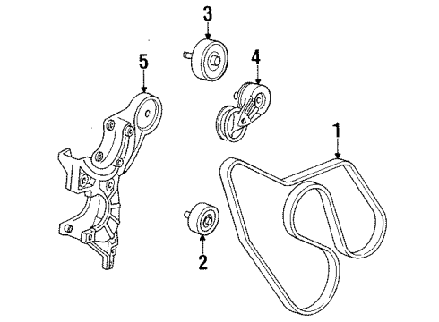 1992 GMC K1500 Belts & Pulleys Belt Diagram for 19244952
