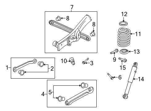 2011 GMC Yukon Rear Suspension Rear Leveling Shock Absorber Assembly Diagram for 23487280