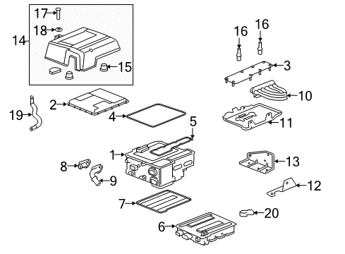 2013 GMC Yukon Electrical Components Power Module Diagram for 24251562