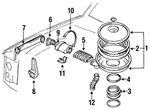 1993 GMC Yukon Filters Extension Diagram for 10179213