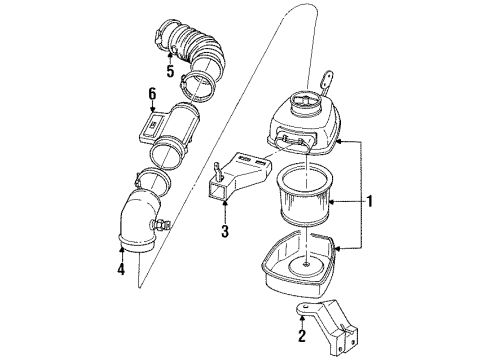 1987 Oldsmobile Cutlass Cruiser Emission Components Pump Asm-Air Injector Diagram for 7849160
