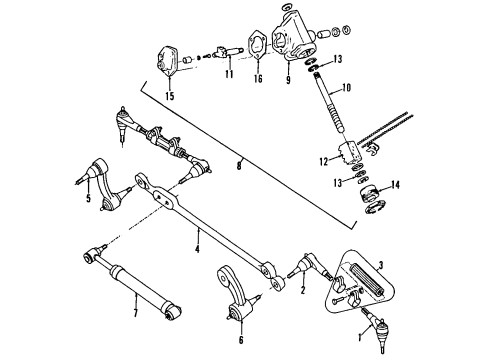 1989 Chevrolet G30 P/S Pump & Hoses, Steering Gear & Linkage Cooler Asm-Power Brake Fluid Diagram for 26008478