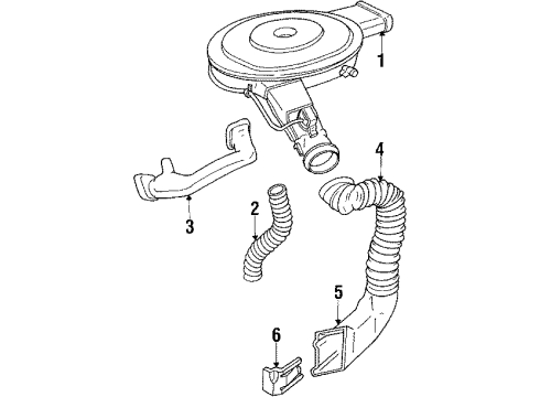 1985 Chevrolet Citation II Exhaust Components Catalytic Converter Assembly Diagram for 25056761