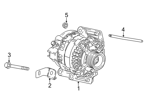 2019 Chevrolet Equinox Alternator Alternator Diagram for 13513713