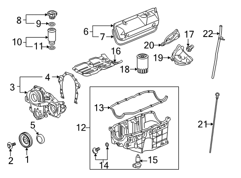 2010 Chevrolet Impala Senders Fuel Gauge Sending Unit Diagram for 19210797