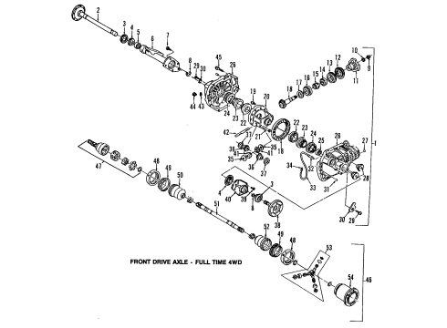 1992 GMC Jimmy Front Axle, Axle Shafts & Joints, Differential, Drive Axles Side Bearings Diagram for 26046759