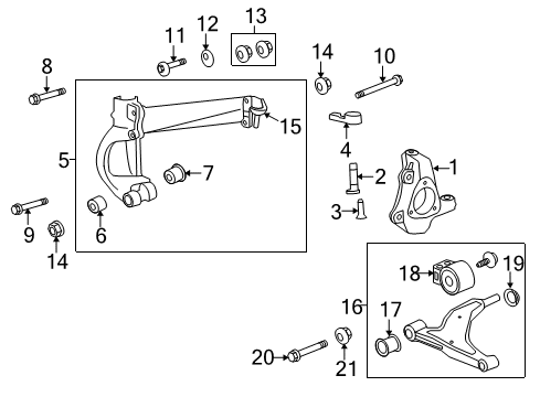 2016 Buick LaCrosse Front Suspension Components, Lower Control Arm, Stabilizer Bar Upper Mount Nut Diagram for 11609282